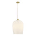 Savoy House - 7-7209-1-322 - One Light Pendant - Livingston - Warm Brass