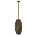 Savoy House - 7-8416-1-220 - One Light Pendant - Tierra Brisa - Riviera Brass