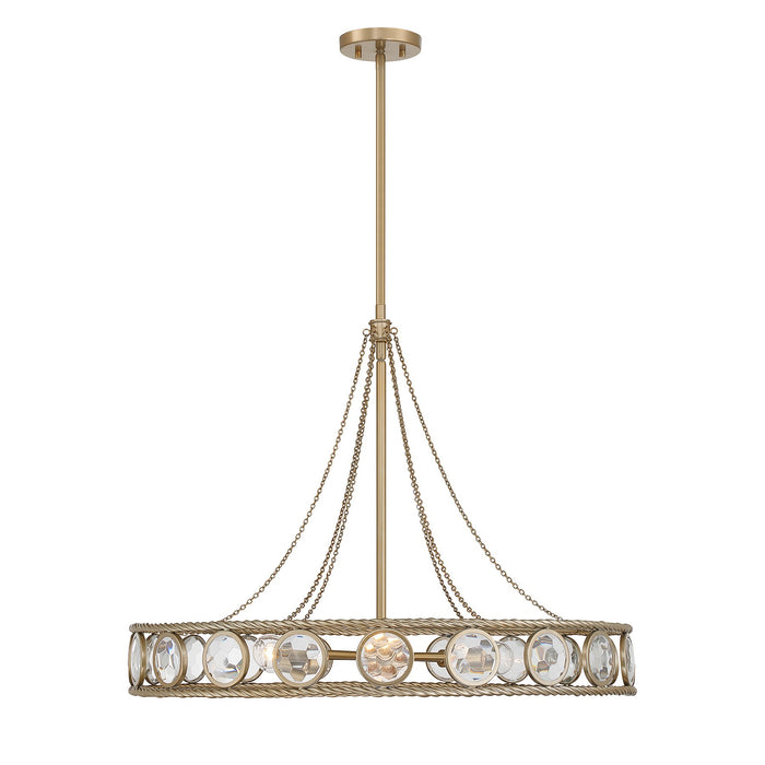 Savoy House - 7-9380-6-338 - Six Light Pendant - Cologne - Opulent Gold