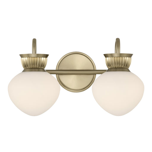 Melbourne Two Light Bathroom Vanity Noble Brass