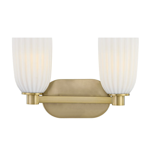 Baldwin Two Light Bathroom Vanity Noble Brass