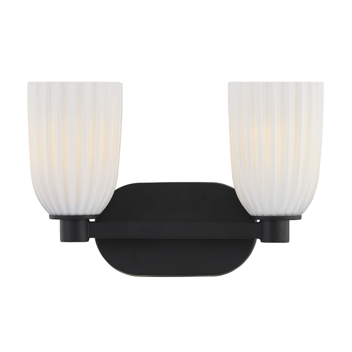 Savoy House - 8-1245-2-BK - Two Light Bathroom Vanity - Baldwin - Matte Black