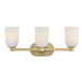 Savoy House - 8-1245-3-127 - Three Light Bathroom Vanity - Baldwin - Noble Brass
