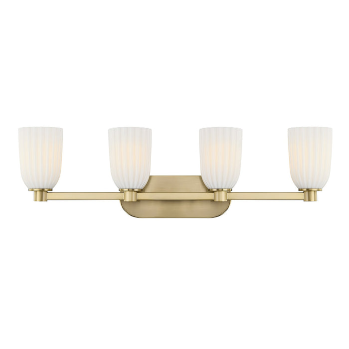 Savoy House - 8-1245-4-127 - Four Light Bathroom Vanity - Baldwin - Noble Brass