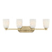 Savoy House - 8-1245-4-127 - Four Light Bathroom Vanity - Baldwin - Noble Brass