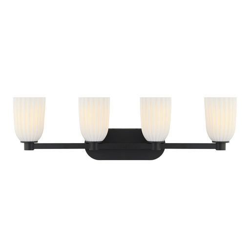 Savoy House - 8-1245-4-BK - Four Light Bathroom Vanity - Baldwin - Matte Black
