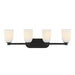 Savoy House - 8-1245-4-BK - Four Light Bathroom Vanity - Baldwin - Matte Black