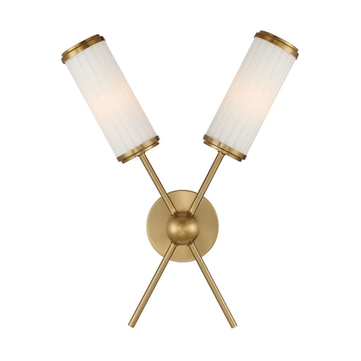 Denison Two Light Wall Sconce Warm Brass