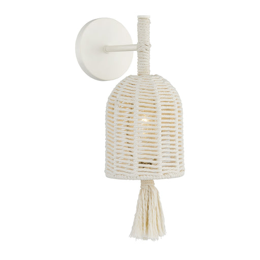 Lunara One Light Wall Sconce Cotton
