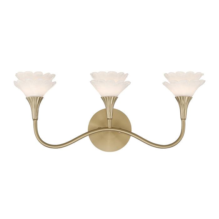 Savoy House - 8-5081-3-127 - Three Light Bathroom Vanity - Florena - Noble Brass