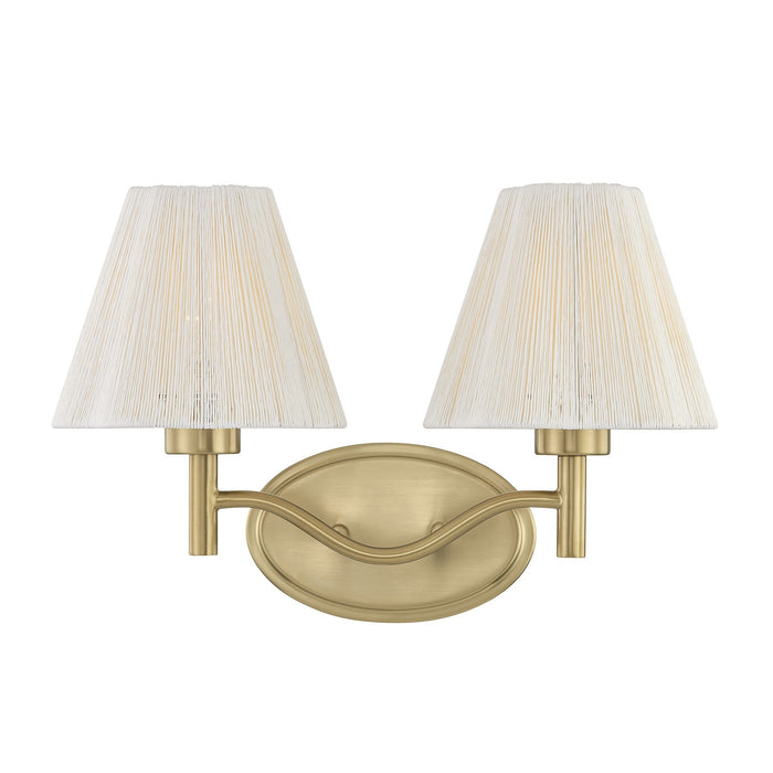 Savoy House - 8-6081-2-127 - Two Light Bathroom Vanity - Rosa - Noble Brass