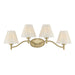 Savoy House - 8-6081-4-127 - Four Light Bathroom Vanity - Rosa - Noble Brass