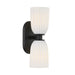 Savoy House - 9-1245-2-BK - Two Light Wall Sconce - Baldwin - Matte Black