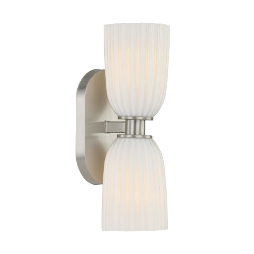 Savoy House - 9-1245-2-SN - Two Light Wall Sconce - Baldwin - Satin Nickel
