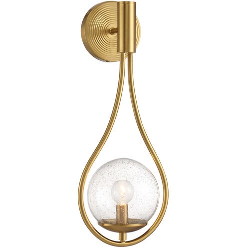 Encino One Light Wall Sconce Warm Brass