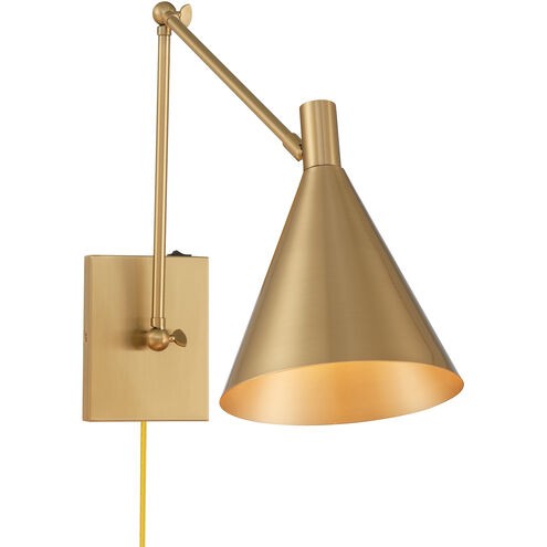 Pharos One Light Wall Sconce Noble Brass