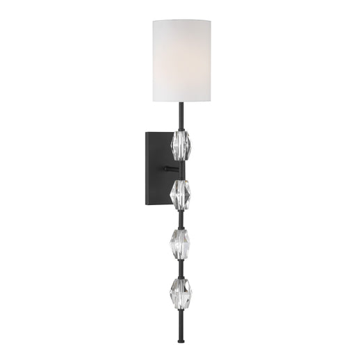 Sebring One Light Wall Sconce Matte Black