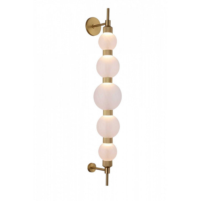 Avenue Lighting - HF7950-AB-WHT - LED Wall Sconce - Zayna - Aged Brass
