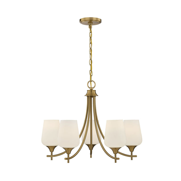 Savoy House - 1-6032-5-322 - Five Light Chandelier - Octave - Warm Brass