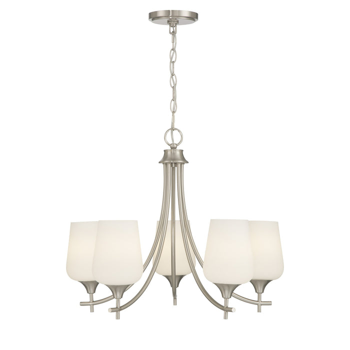 Savoy House - 1-6032-5-SN - Five Light Chandelier - Octave - Satin Nickel