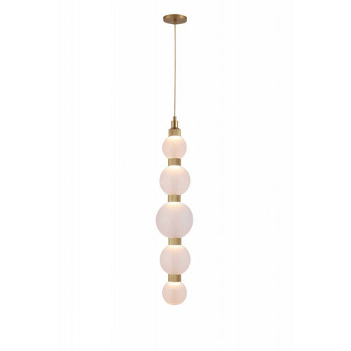Zayna LED Pendant Aged Brass