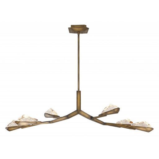 Geneva LED Chandelier Rusted Gold