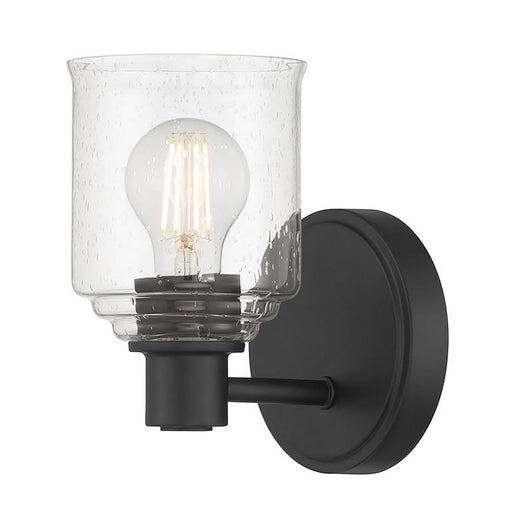 Vessair One Light Wall Sconce Matte Black