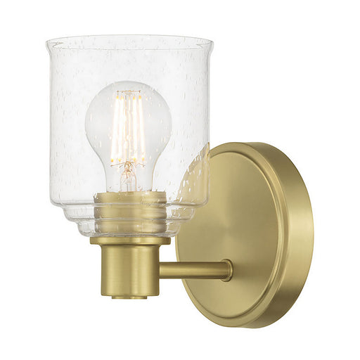 Vessair One Light Wall Sconce Vintage Brass