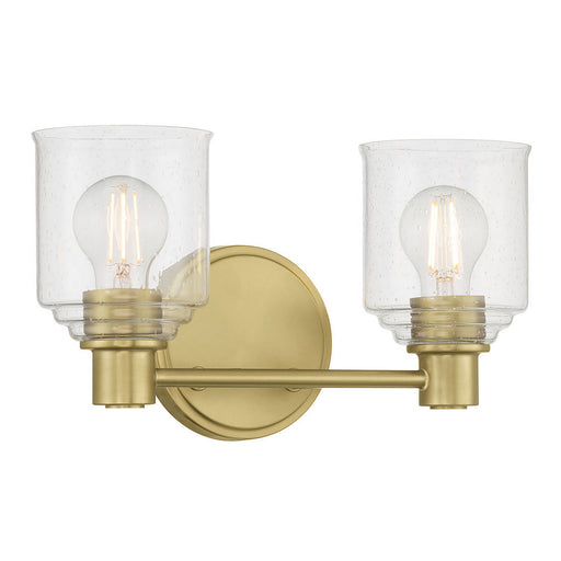 Vessair Two Light Vanity Vintage Brass