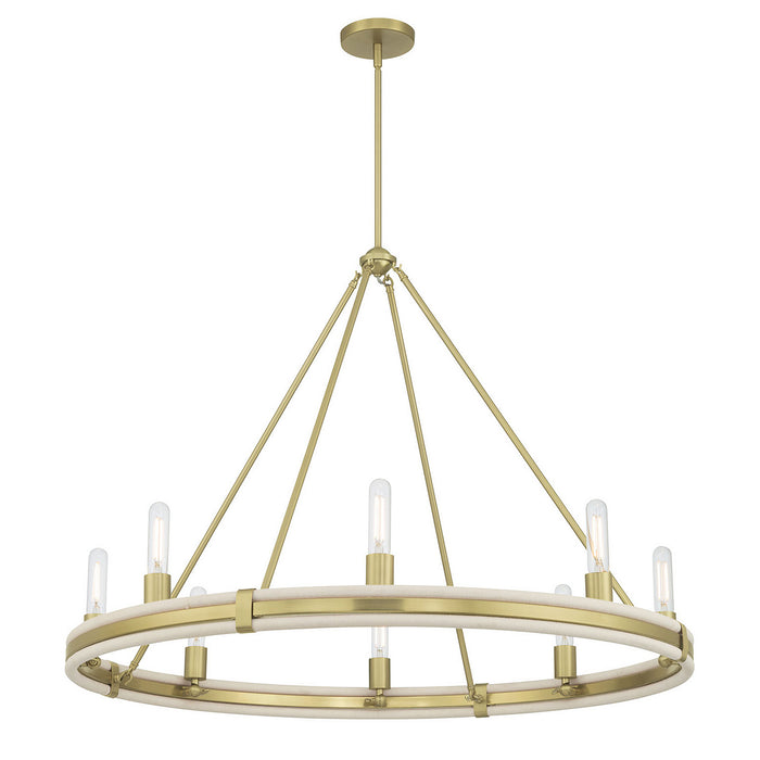 Millennium - 207108-VB - Six Light Chandelier - Rovessa - Vintage Brass