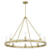 Millennium - 207108-VB - Six Light Chandelier - Rovessa - Vintage Brass