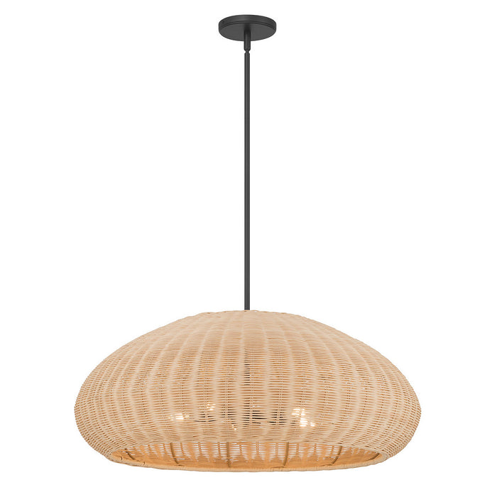 Millennium - 209105-MB - Five Light Pendant - Natora - Matte Black