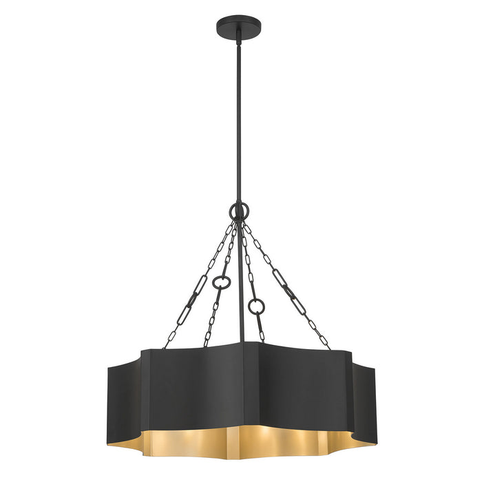 Millennium - 210205-MB/VB - Five Light Pendant - Ottavio - Matte Black