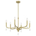 Millennium - 220106-VB - Six Light Chandelier - Viremont - Vintage Brass