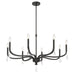 Millennium - 220108-MB - Eight Light Chandelier - Viremont - Matte Black