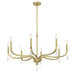 Millennium - 220108-VB - Eight Light Chandelier - Viremont - Vintage Brass