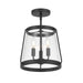 Millennium - 230103-MB - Three Light Semi-Flush Mount - Adabella - Matte Black