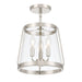 Millennium - 230103-PN - Three Light Semi-Flush Mount - Adabella - Polished Nickel