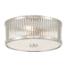 Millennium - 23203-PN - Three Light Flush Mount - Ardezia - Polished Nickel