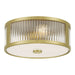 Millennium - 23203-VB - Three Light Flush Mount - Ardezia - Vintage Brass