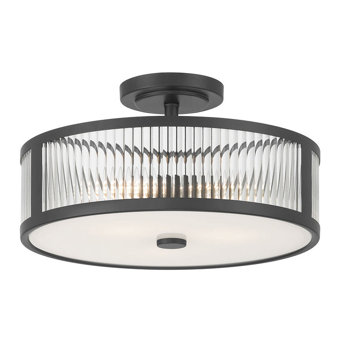 Millennium - 23303-MB - Three Light Semi-Flush Mount - Ardezia - Matte Black