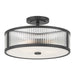 Millennium - 23303-MB - Three Light Semi-Flush Mount - Ardezia - Matte Black