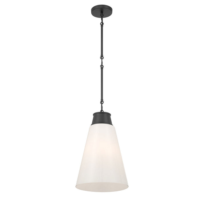 Millennium - 280101-MB - One Light Pendant - Bellaryn - Matte Black