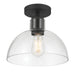Millennium - 6021-MB - One Light Semi-Flush Mount - Knightsdale - Matte Black