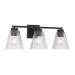 Millennium - 63003-MB - Three Light Vanity - Riville - Matte Black