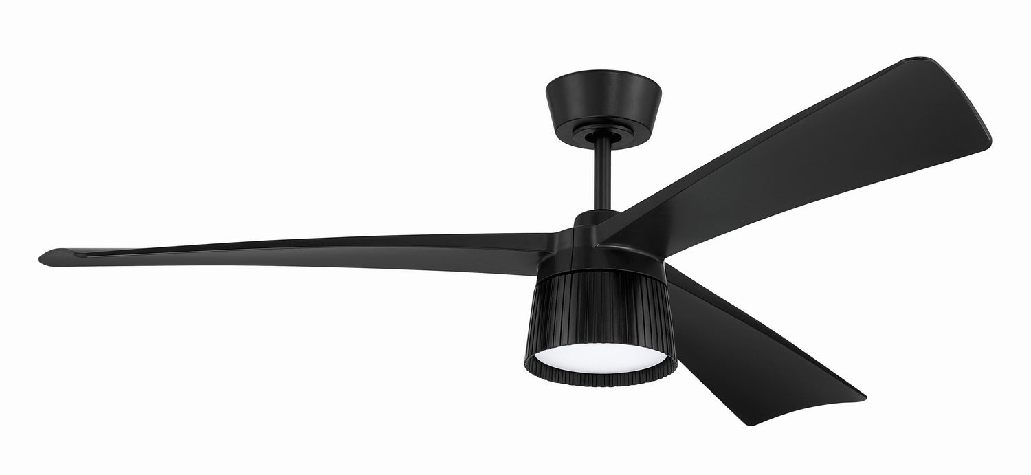 Craftmade - CTO52FB3 - 52" Ceiling Fan - Canto 52" In/Outdoor Rated Damp Fan - Flat Black