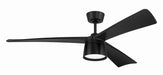 Craftmade - CTO52FB3 - 52" Ceiling Fan - Canto 52" In/Outdoor Rated Damp Fan - Flat Black