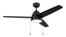 Craftmade - CZY52FB3 - 52" Ceiling Fan - Cozy 52" 3-Blade Ceiling Fan - Flat Black