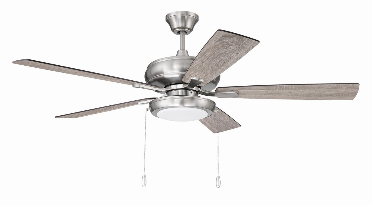 Craftmade - ECF119BNK5-DWWLN - 52" Ceiling Fan - EOS Low Profile White 52" Ceiling Fan - Brushed Polished Nickel