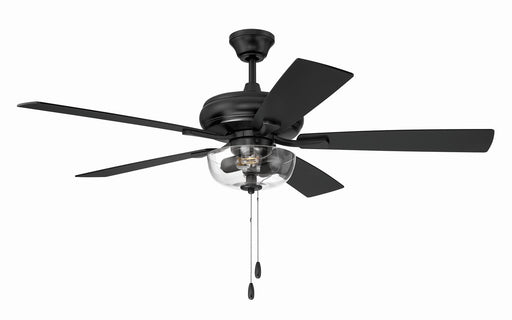 Craftmade - ECF201FB5-FBGW - 52" Ceiling Fan - EOS 2 Light Clear Bowl 52" Ceiling Fan - Flat Black